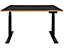 Bureau assis-debout électrique Josi | LxP 1200 x 800 mm | Piètement noir | Chêne | Novigami